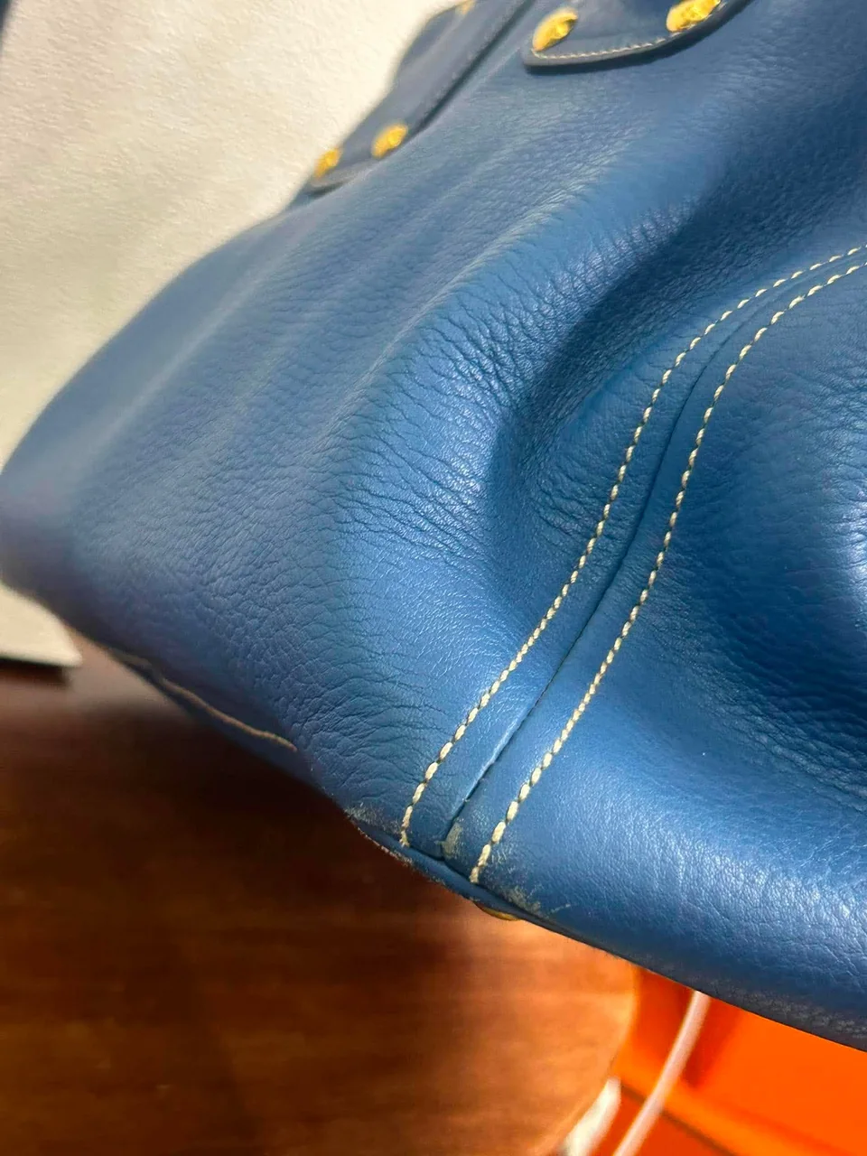 PRADA SAFFIANO TOTE BAG (BLUE) photo 3