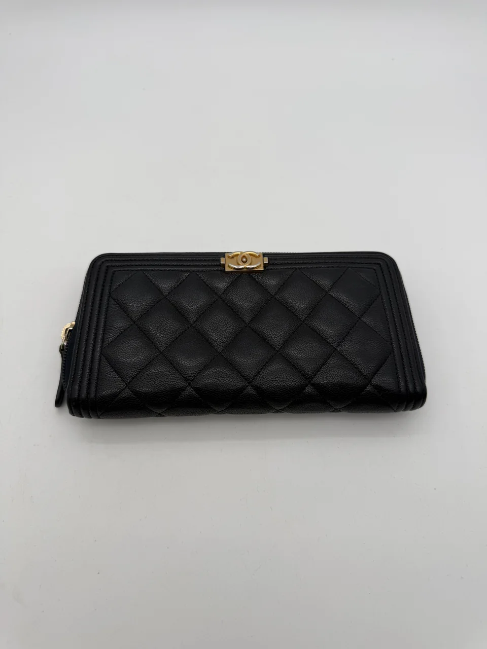 CHANEL CAVIAR LE BOY LONG WALLET