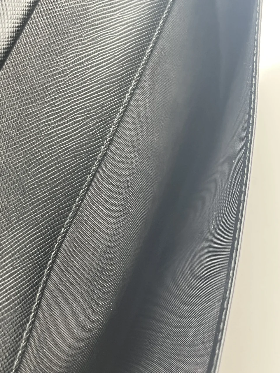 PRADA SAFFIANO LONG WALLET LARGE (BLACK) view 8