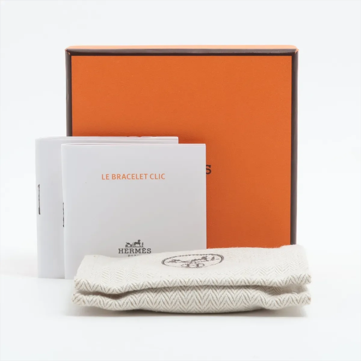 HERMES CLIC H (WHITE/GOLD) view 7