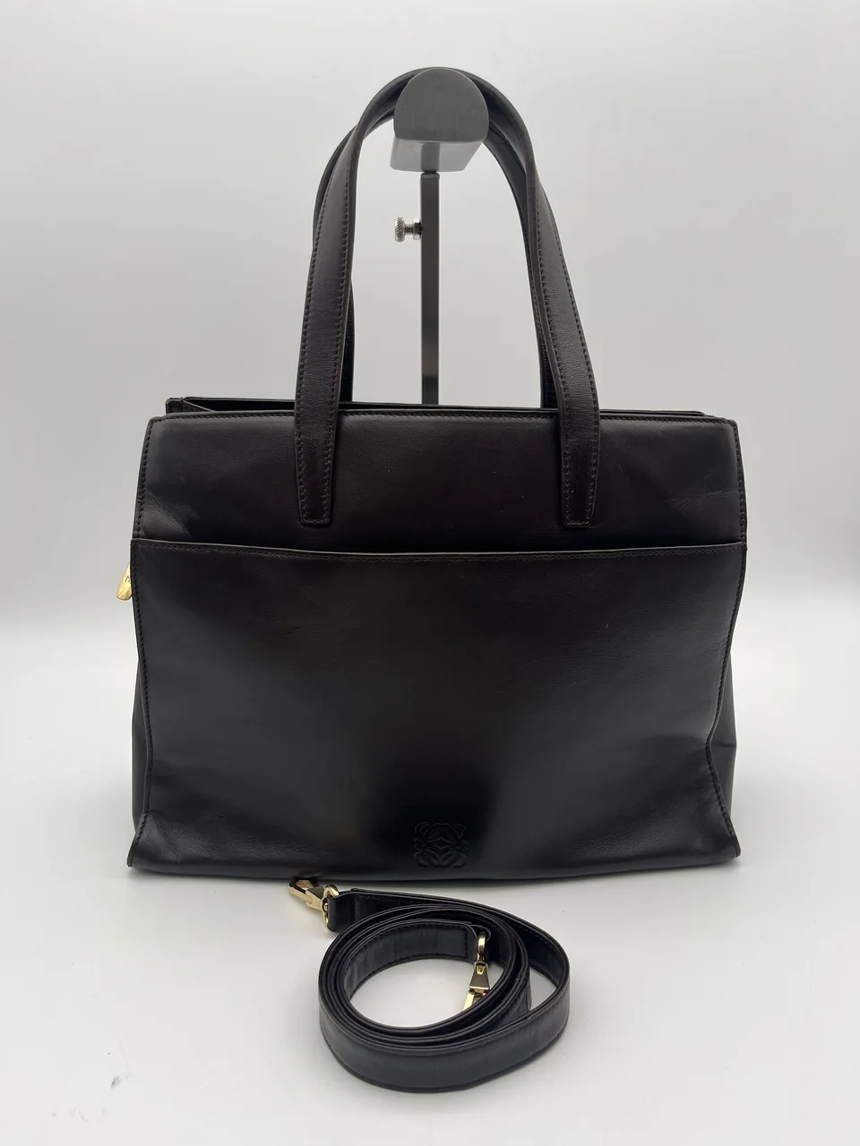 LOEWE TWO-WAY SHOULDER BAG (DARK BROWN)