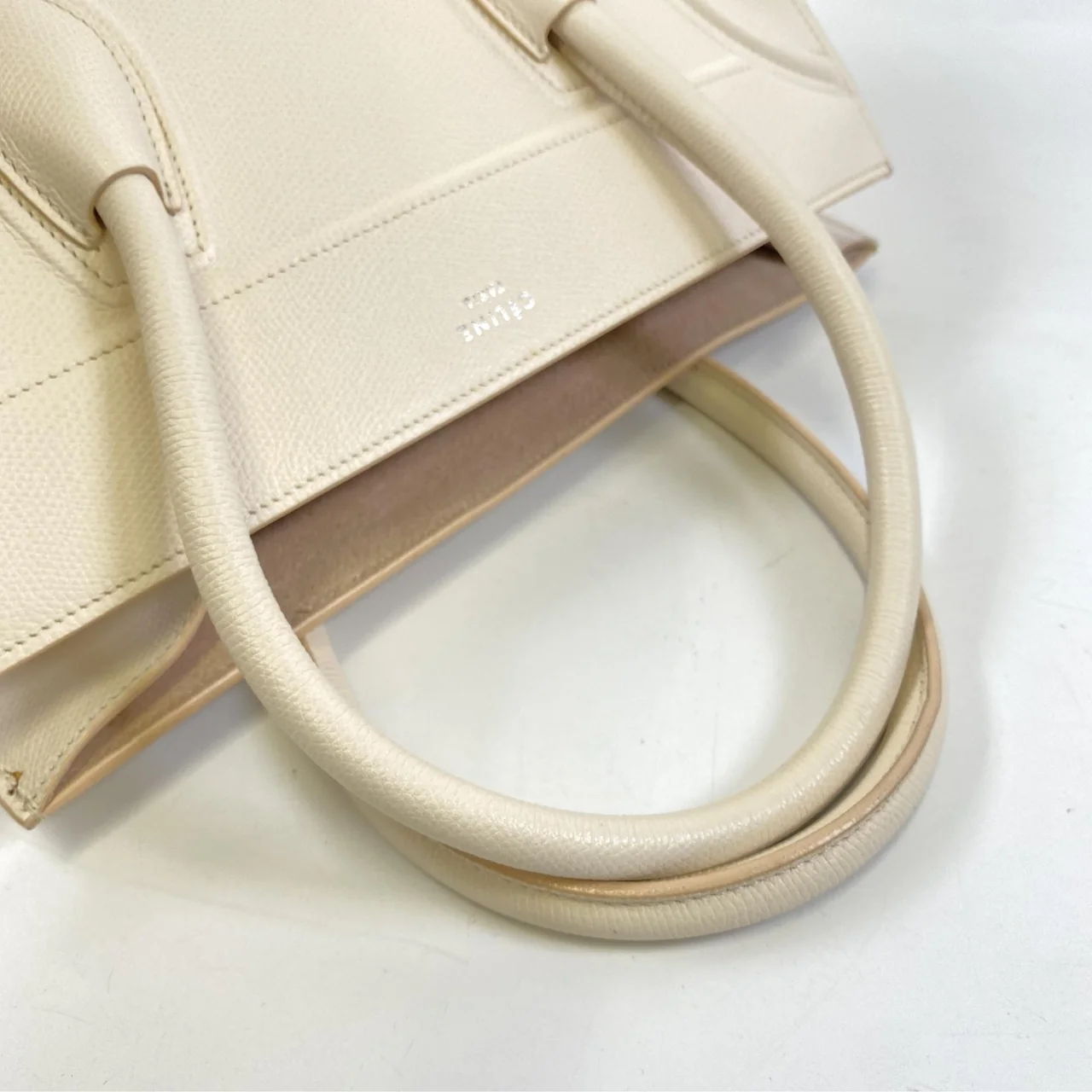 CELINE LUGGAGE PHANTOM HANDBAG (WHITE) view 13