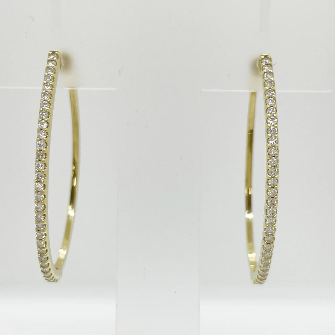 K18 DIAMOND EARRINGS FD0.25CT*2 4.9G view 2