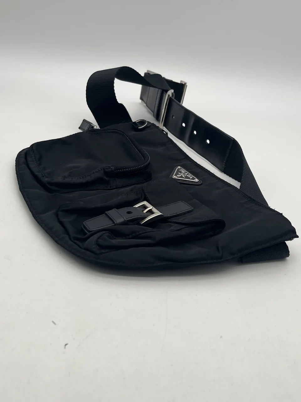 PRADA TESSUTO WAIST BAG (BLACK) view 4