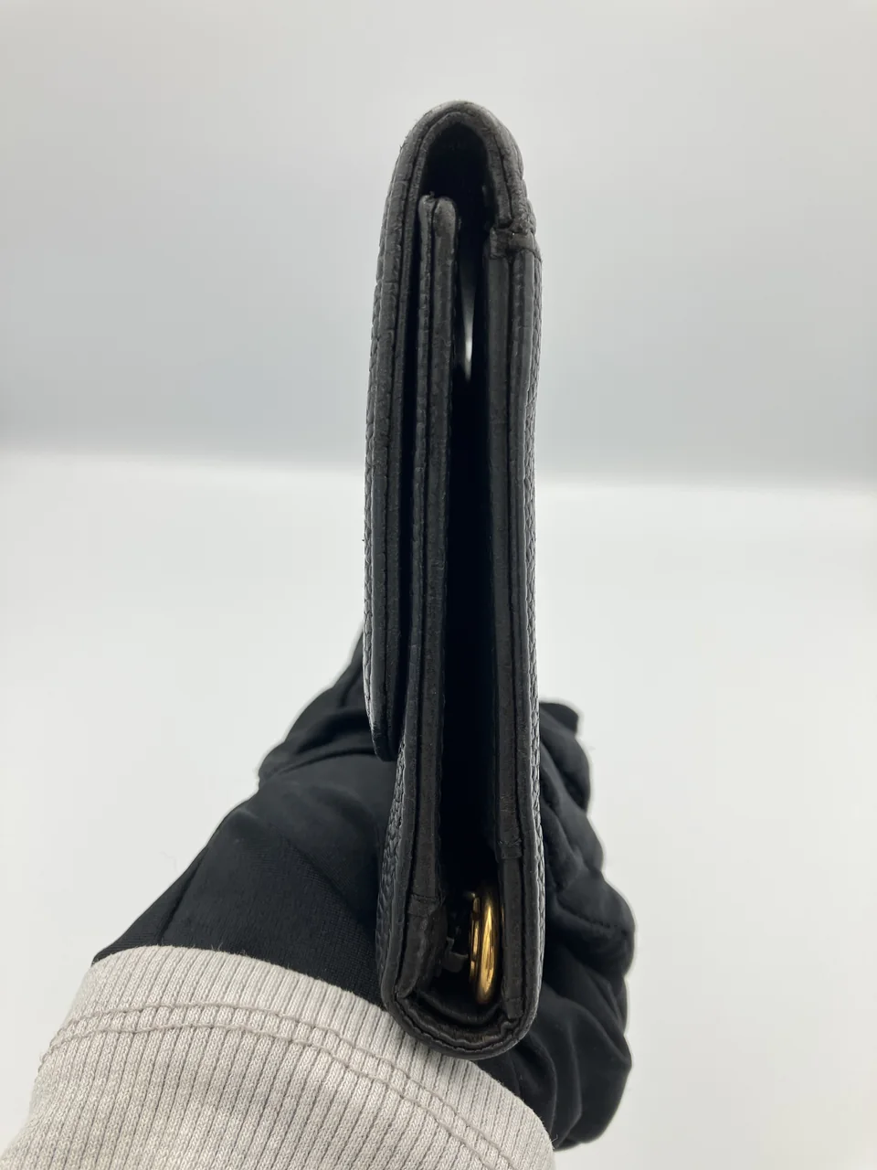 CHANEL CAVIAR TRIFOLD WALLET view 5