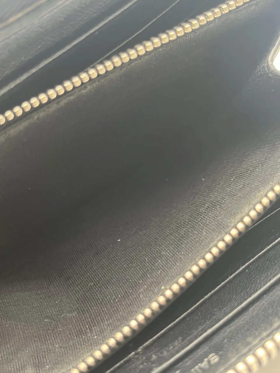 SAINT LAURENT CROC EMBOSSED LONG WALLET (BLACK) view 6