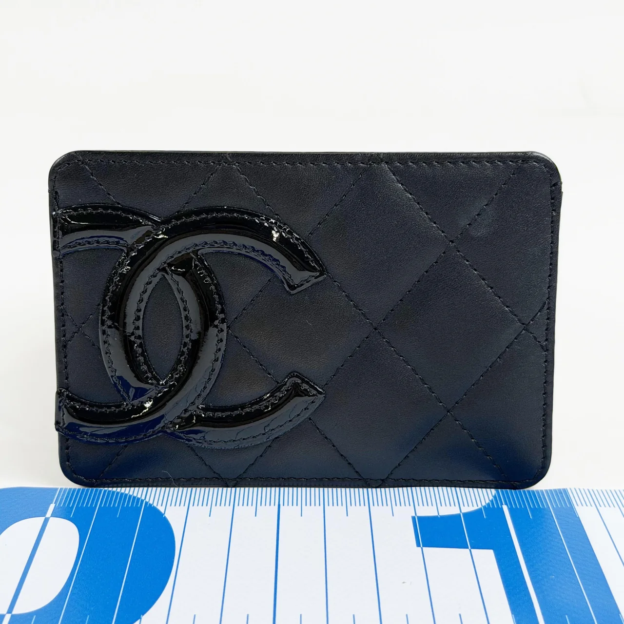 CHANEL CALF SKIN CAMBON CARD CASE view 2