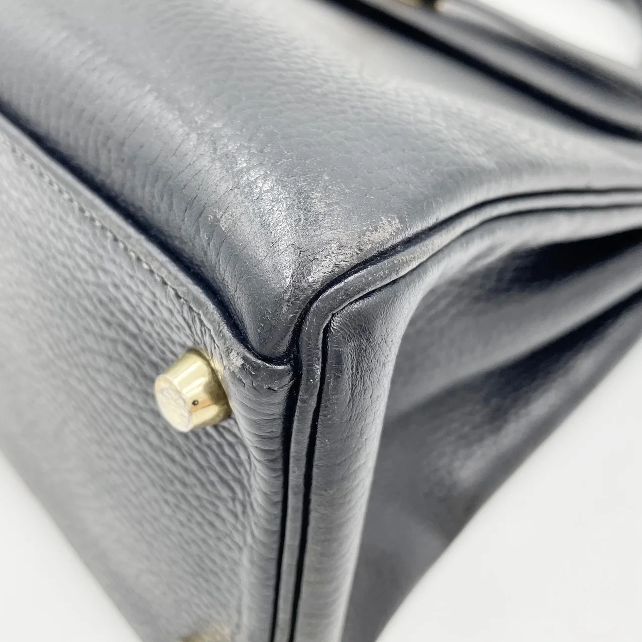 HERMES KELLY 32 (ARDENNES, BLACK, ○X STAMP) view 5