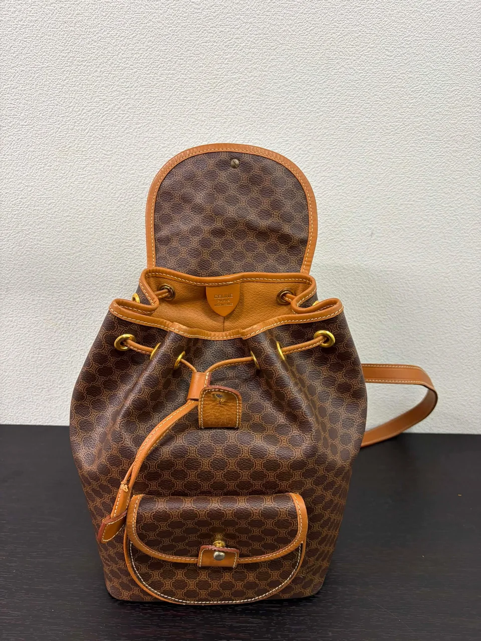 CELINE MACADAM BACKPACK (BROWN) view 13