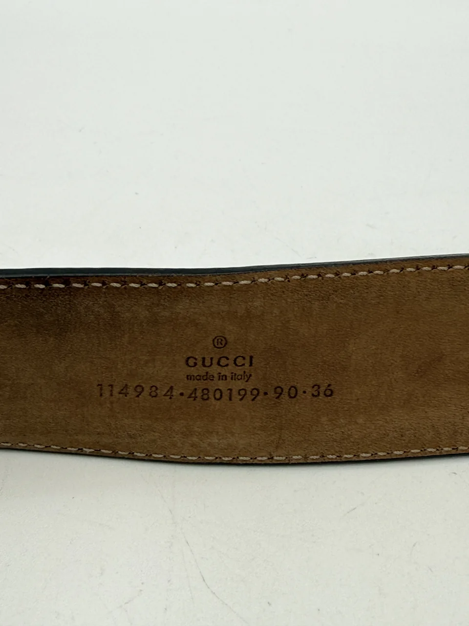 GUCCI INTERLOCKING G BELT (DARK BROWN) view 6