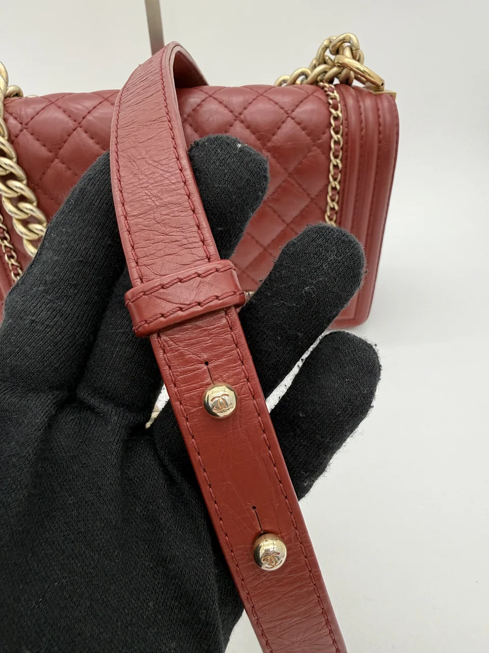 CHANEL CALF SKIN LE BOY view 12