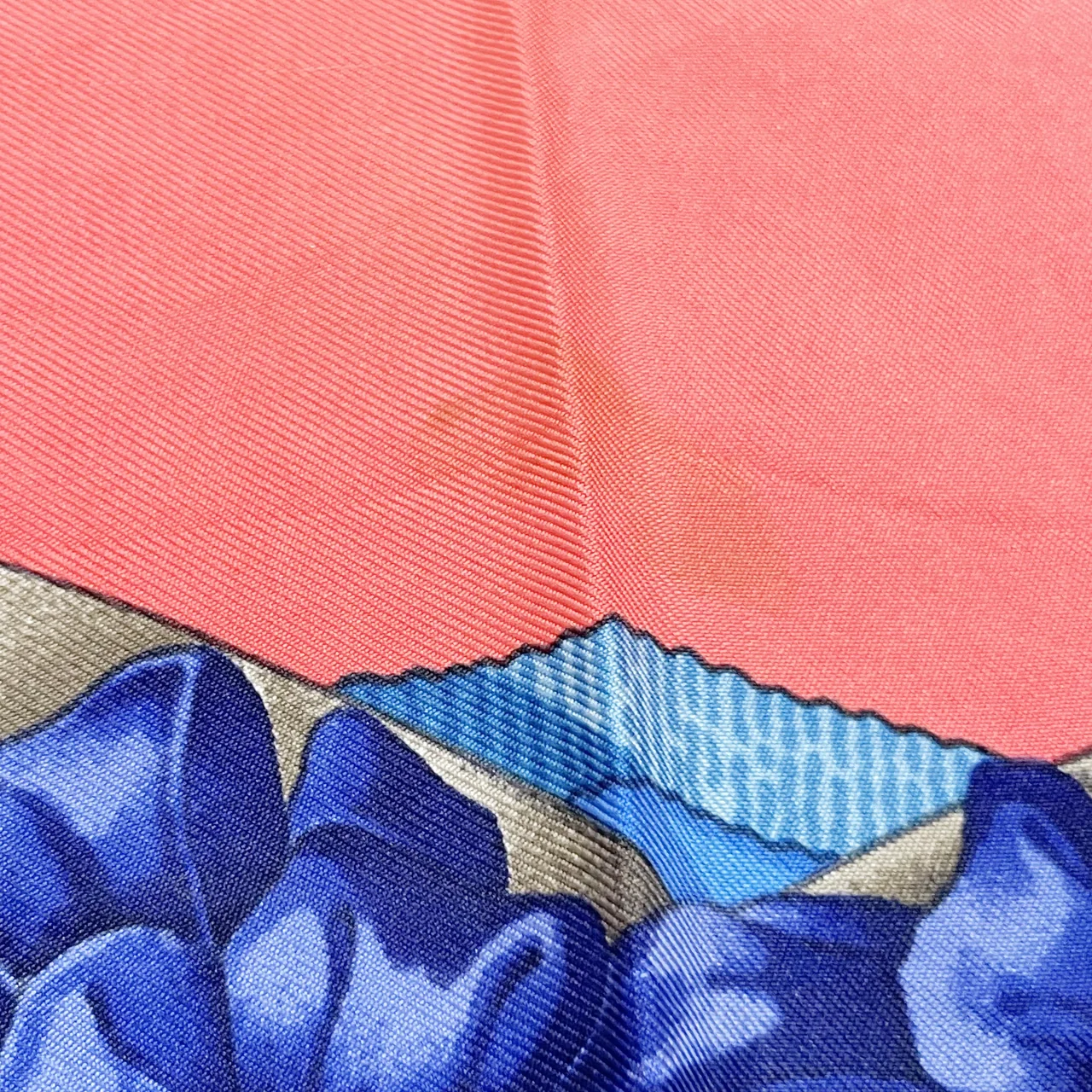 HERMES SCARF (RED/BLUE) view 3