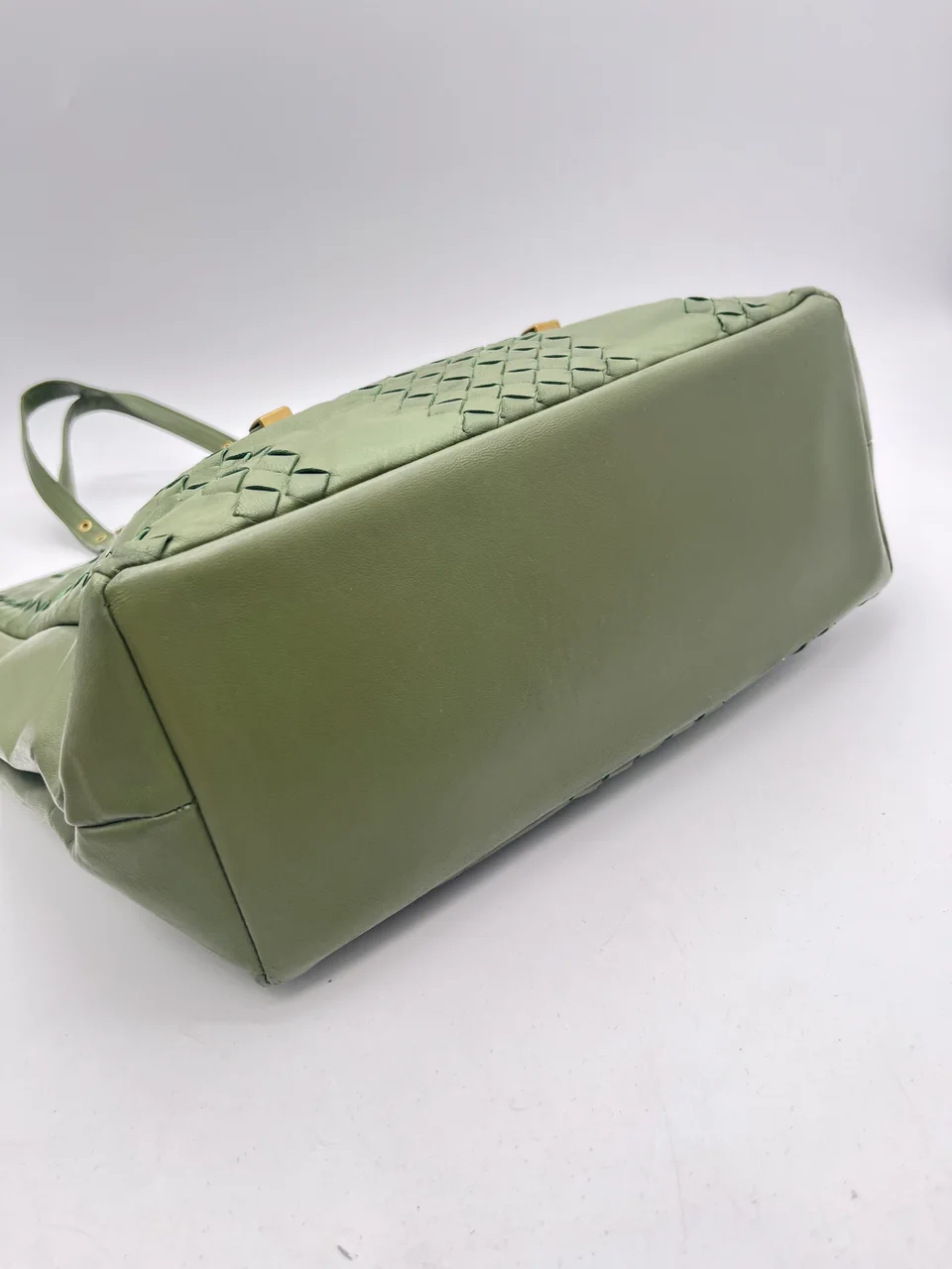 BOTTEGA VENETA INTRECCIATO TOTE BAG (GREEN) view 4