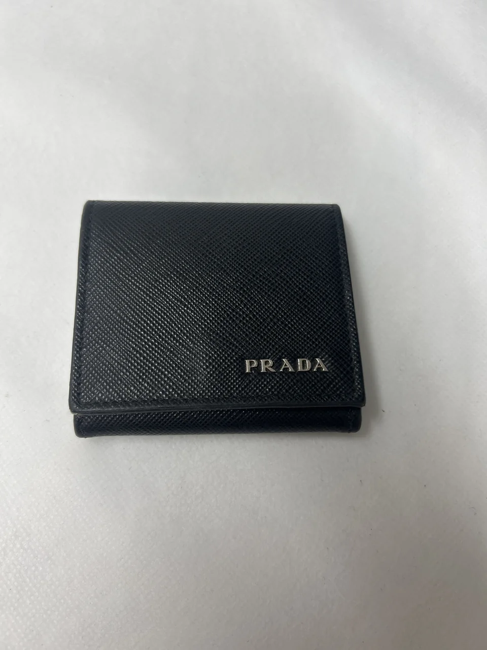 PRADA SAFFIANO COIN CASE (BLACK)