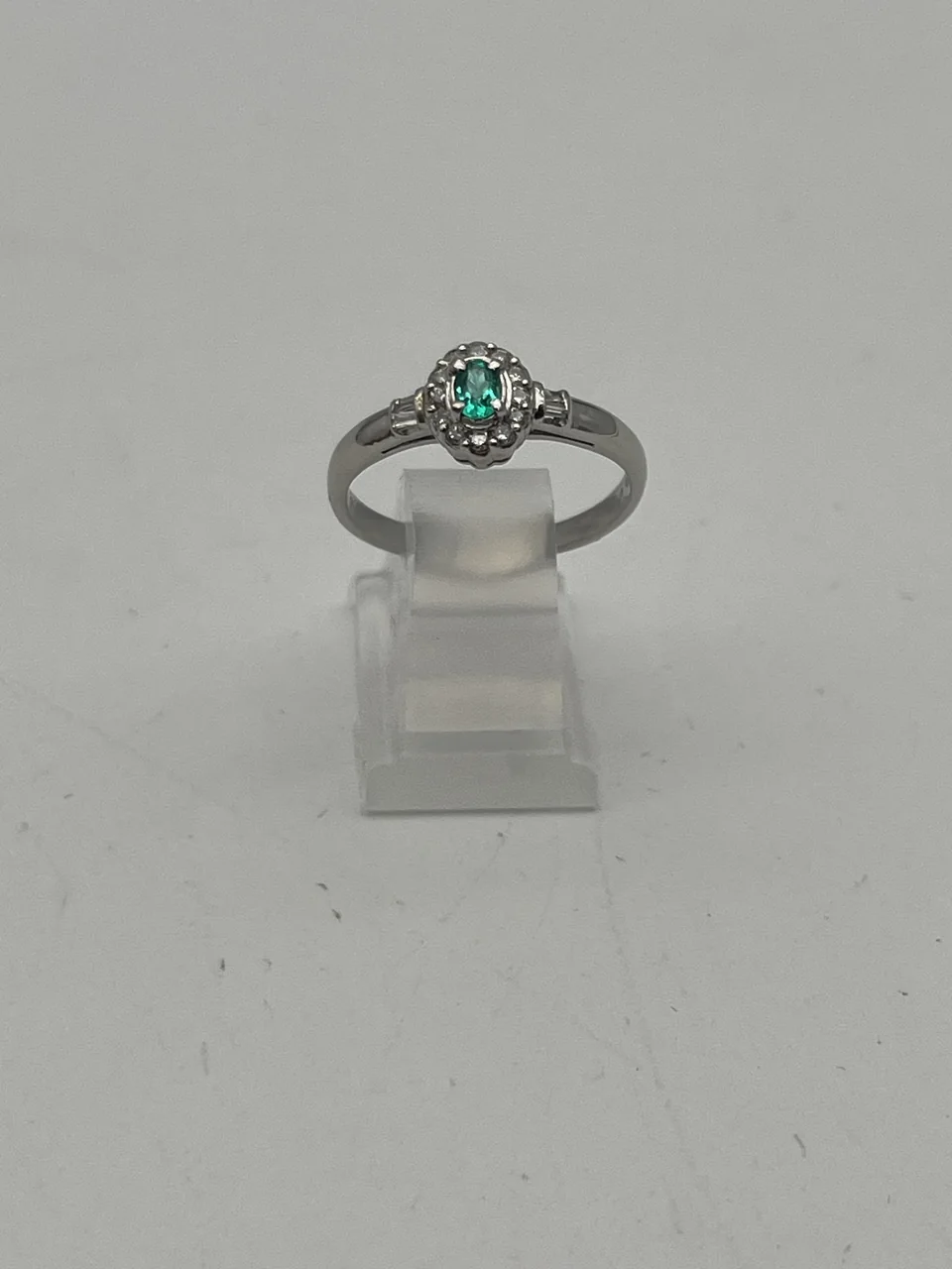 PT900 BRAZIL PARAIBA RING FD0.14CT 2.9G view 3