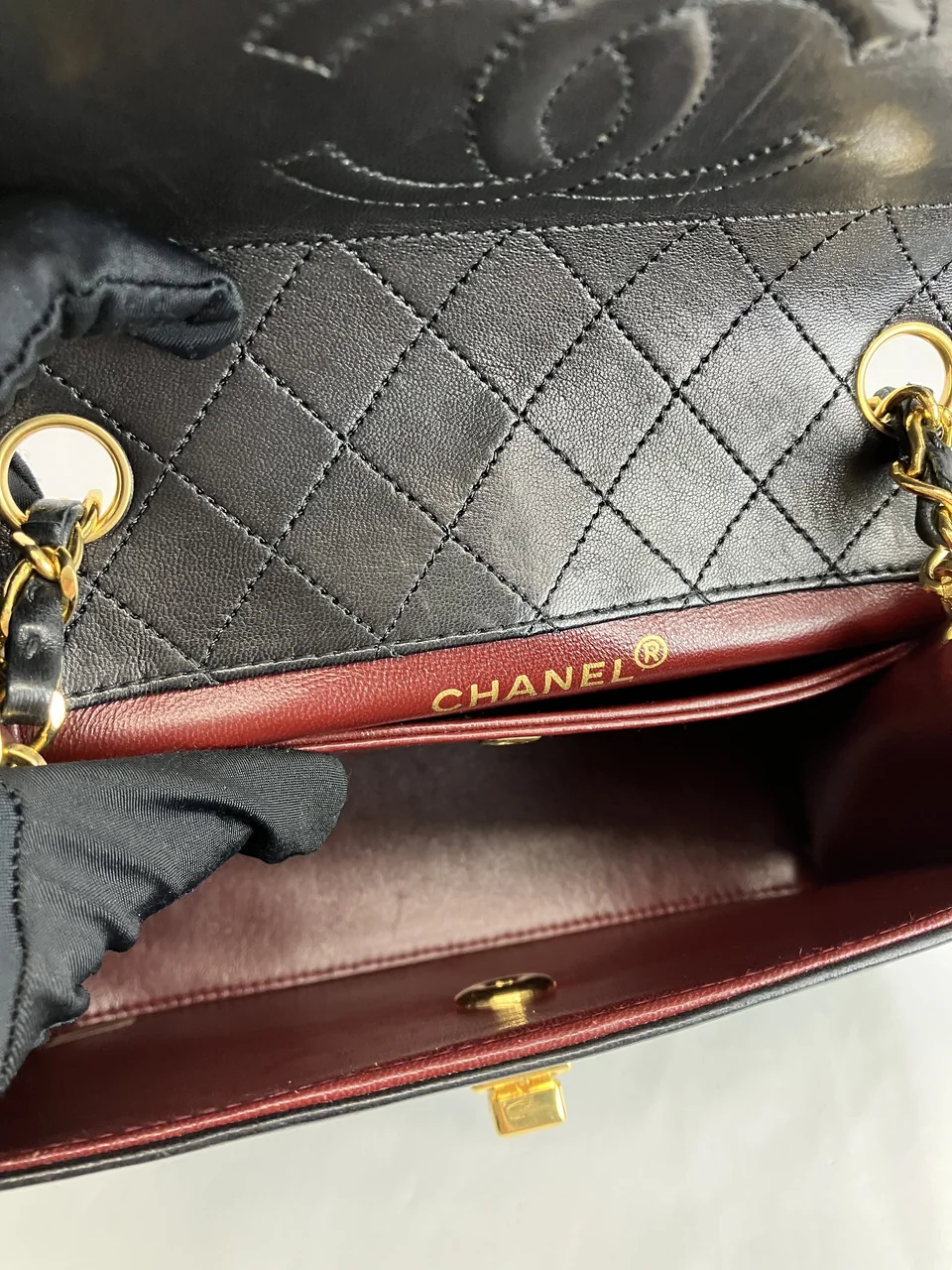 CHANEL LAMB SKIN CHAIN SHOULDER BAG (1 SERIAL CODE) view 21