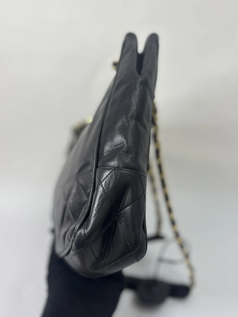 CHANEL LAMB SKIN CHAIN BAG view 6
