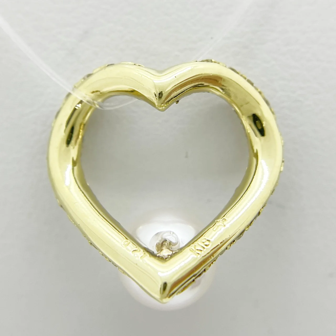 K18 PEARL PENDANT 7.4MM FD0.71CT 2.9G hover