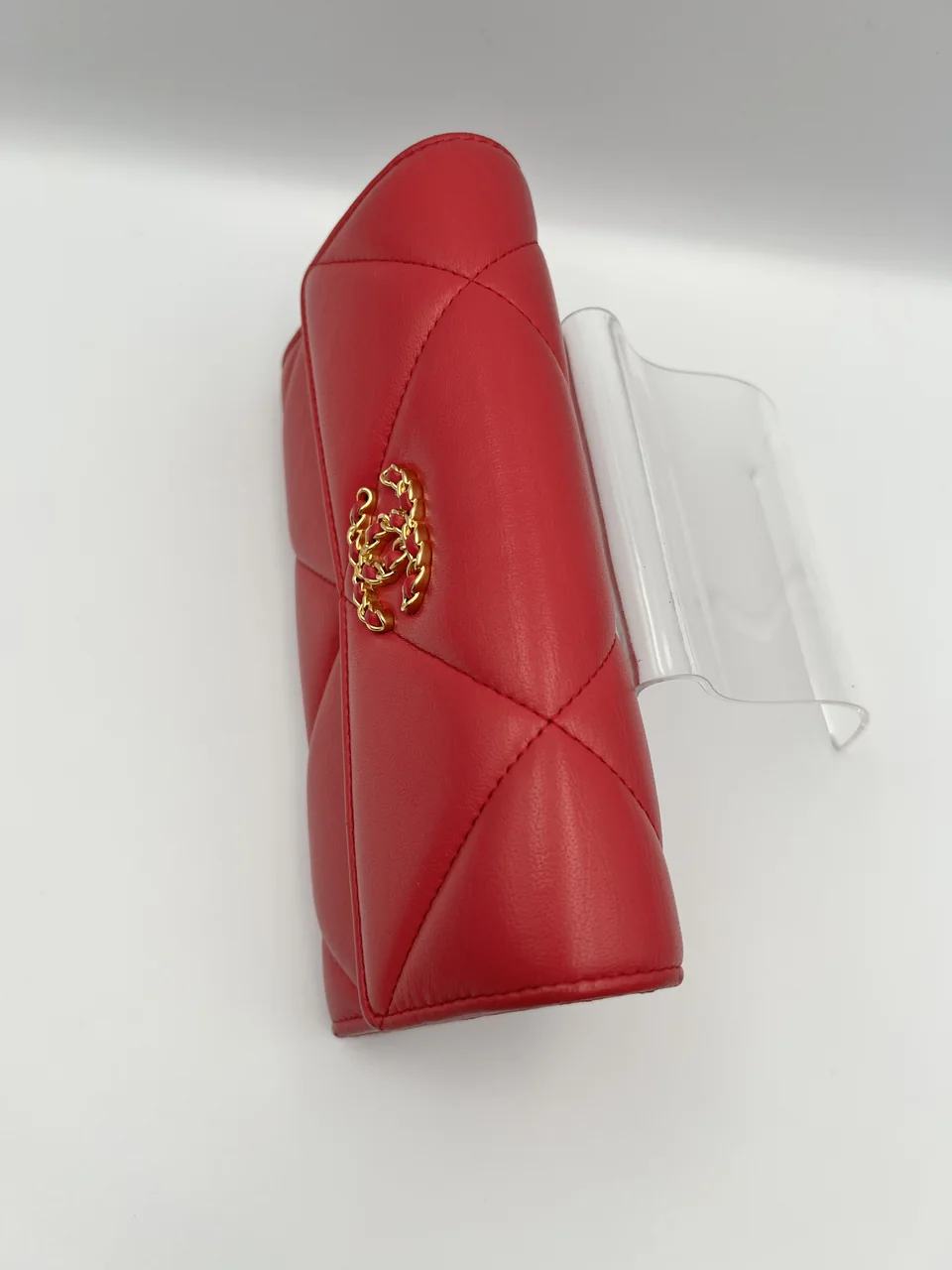 CHANEL 19 LAMB SKIN LONG WALLET view 7