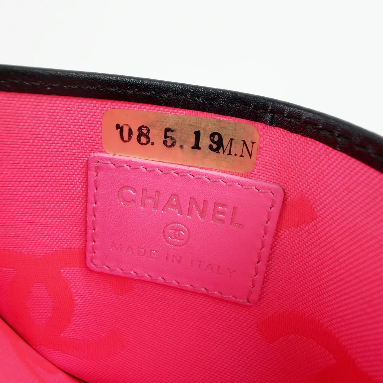 CHANEL CALF SKIN CAMBON CARD CASE view 6