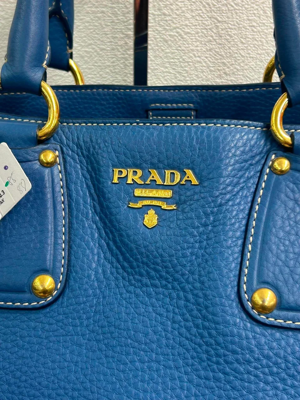 PRADA SAFFIANO TOTE BAG (BLUE) photo 9
