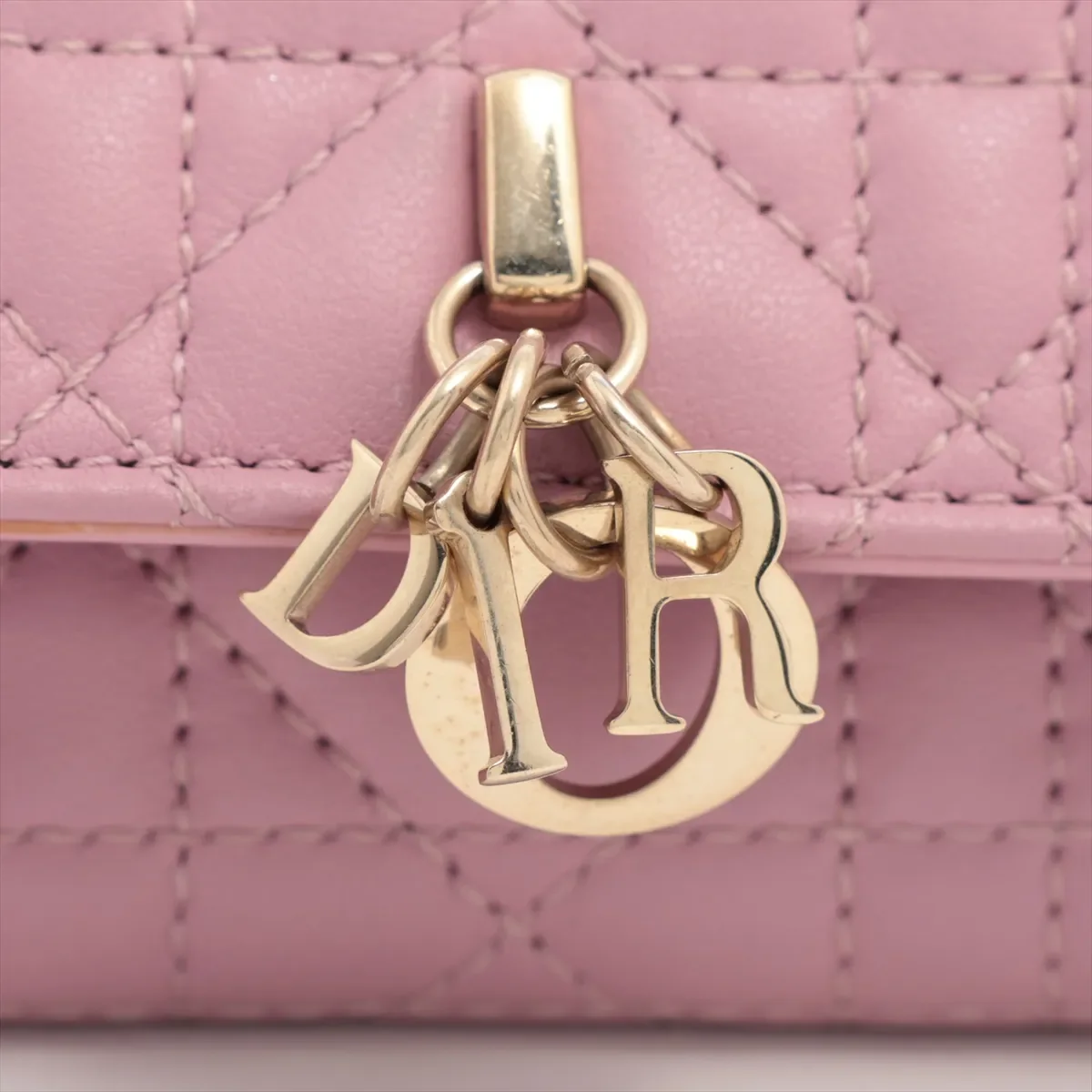 DIOR CANNAGE LADY DIOR COIN PURSE (PINK) view 2