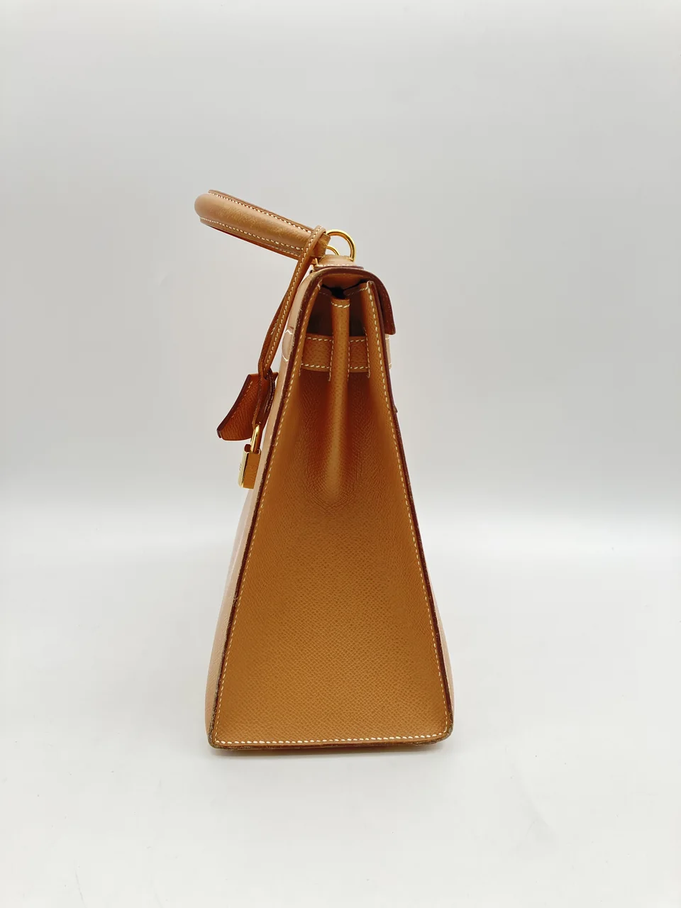 HERMES KELLY 32 (COURCHEVEL, NATURAL, ○W STAMP) view 7