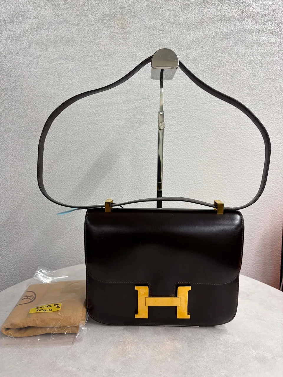 HERMES CONSTANCE 24 (BOX CALF, BROWN, ○R STAMP)