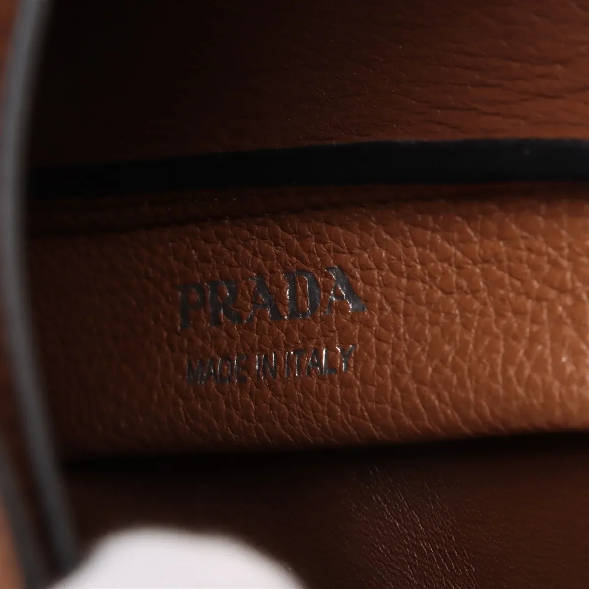 PRADA VITELLO DAINO HANDBAG (BROWN) view 10