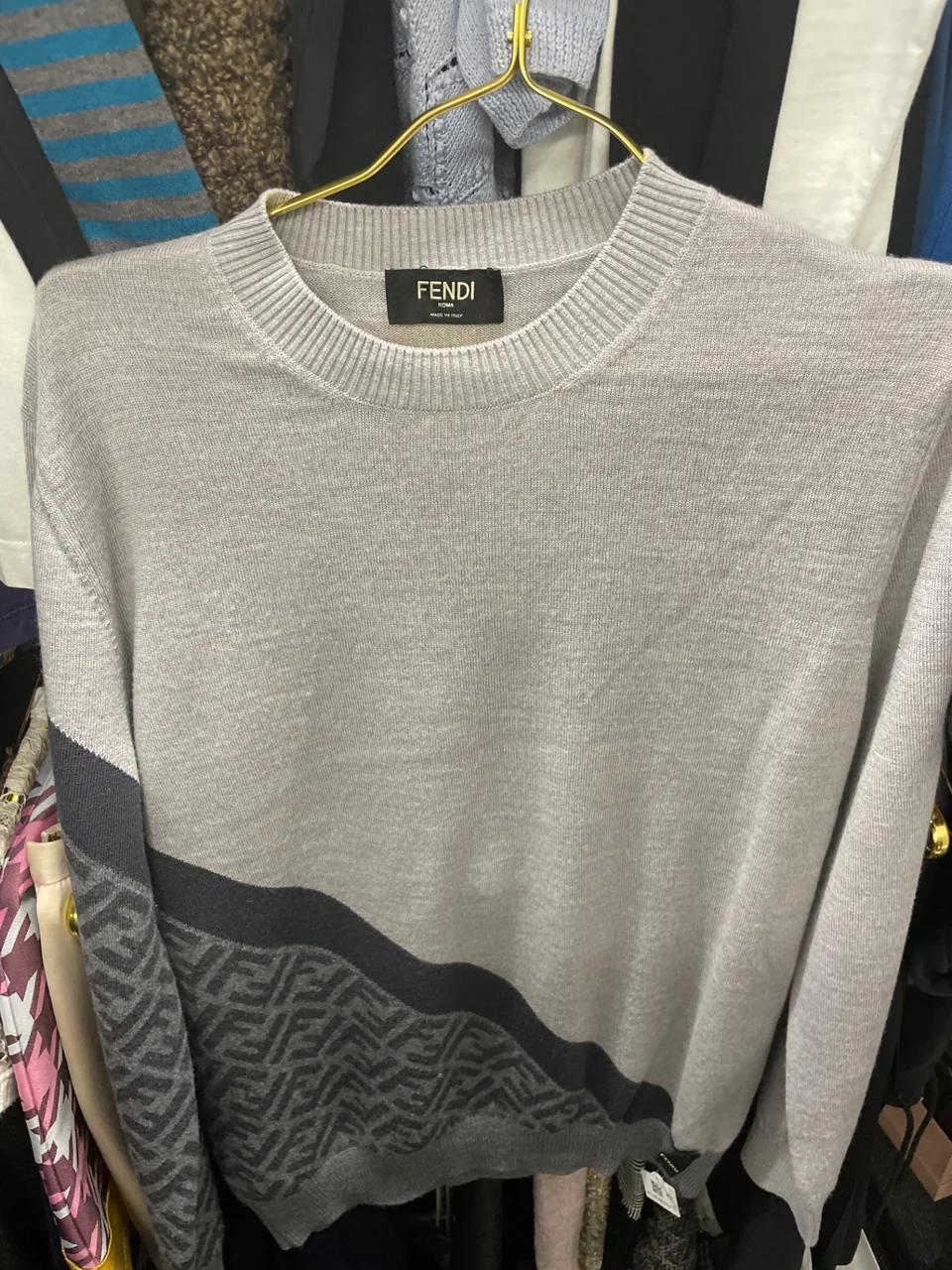 AY-140 893-8 FENDI CREW NECK SWEATER