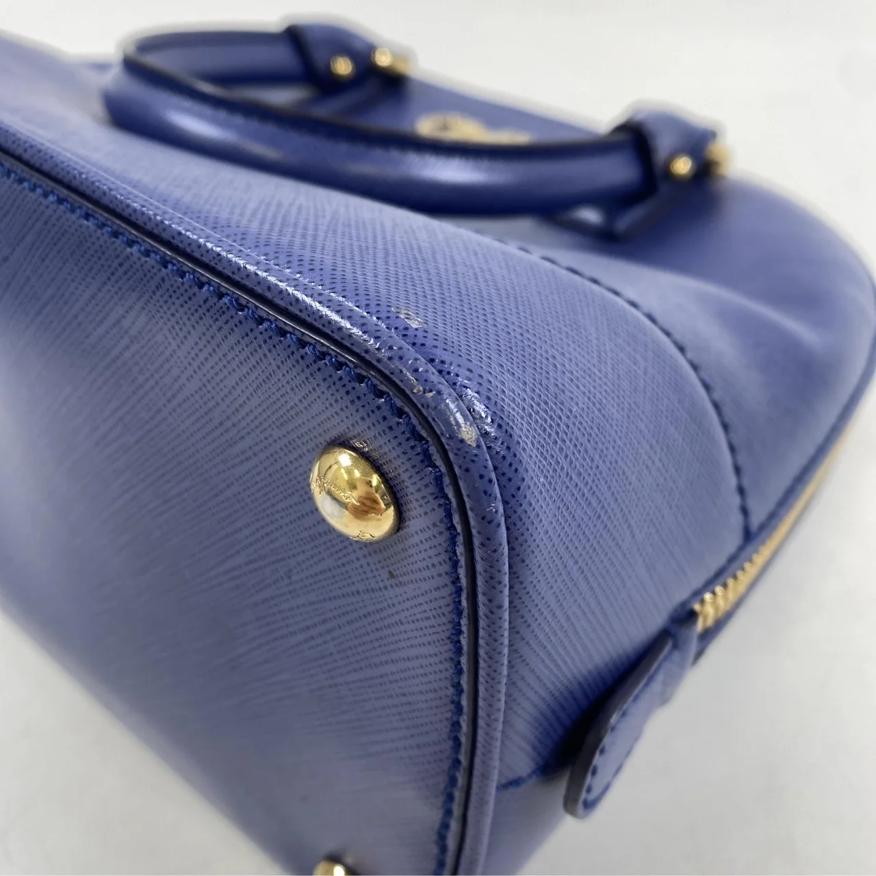 SALVATORE FERRAGAMO GANCINI TWO-WAY BAG (BLUE) view 12
