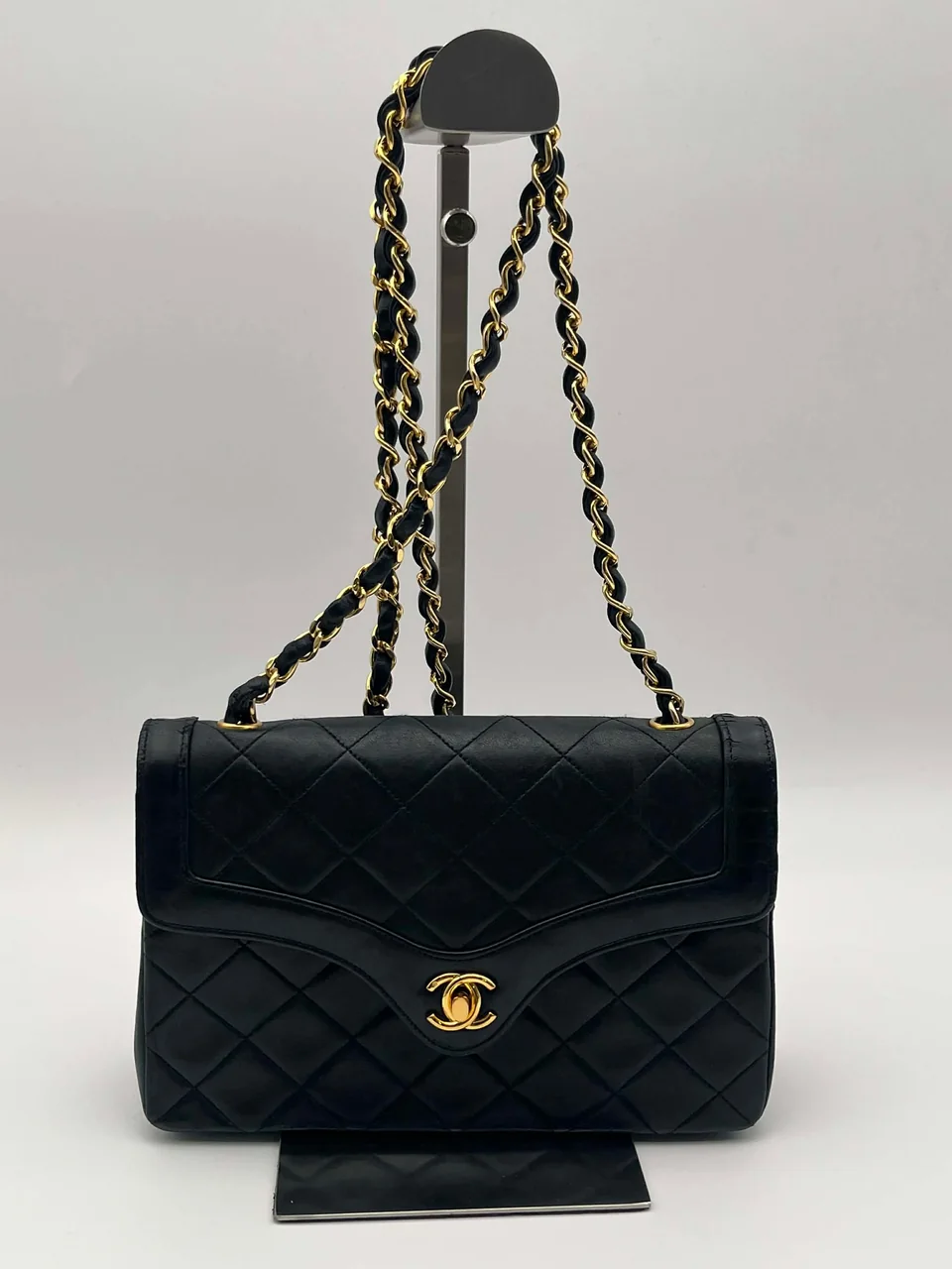 CHANEL LAMB SKIN MATELASSE CHAIN SHOULDER BAG