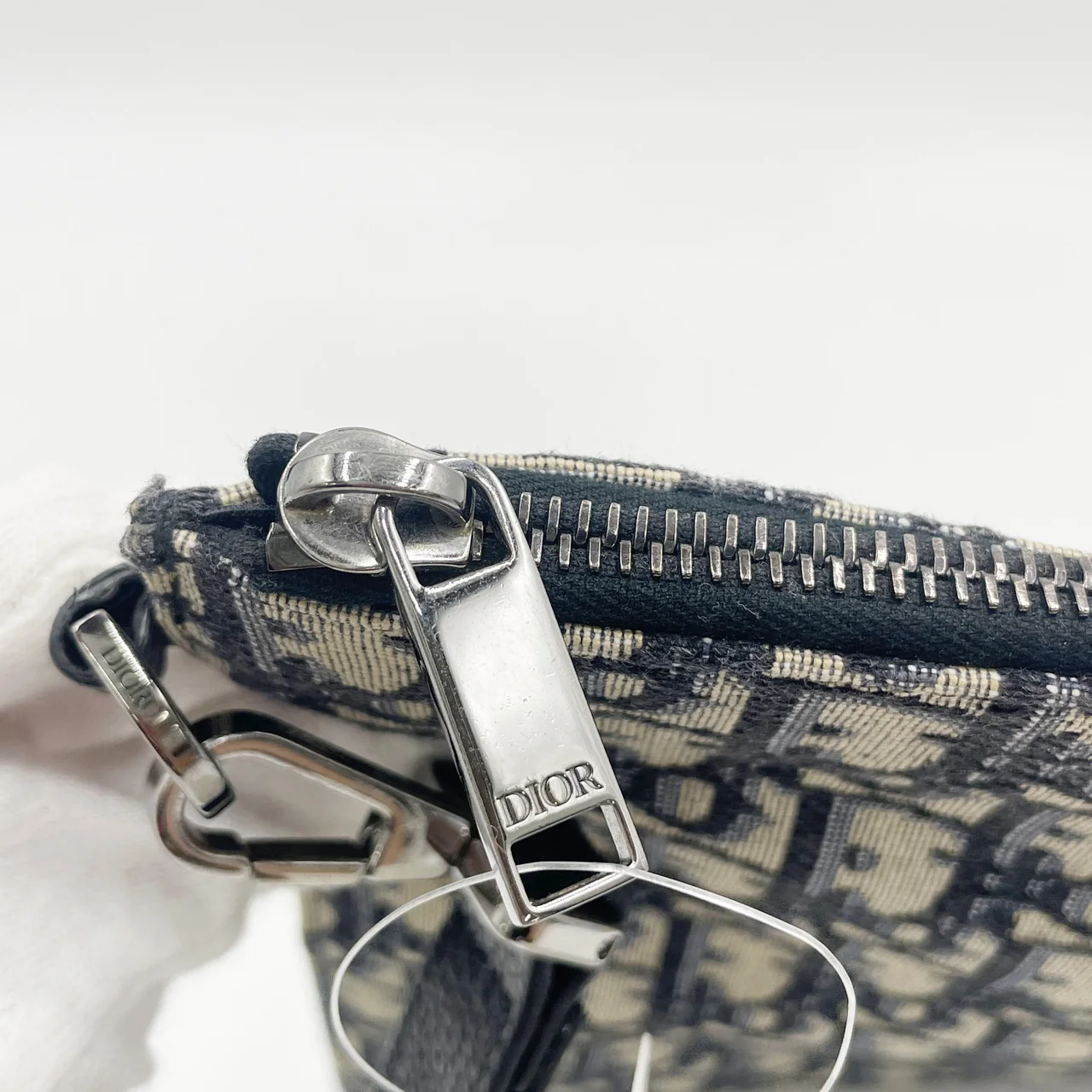 DIOR OBLIQUE CLUTCH BAG (BLUE) view 6