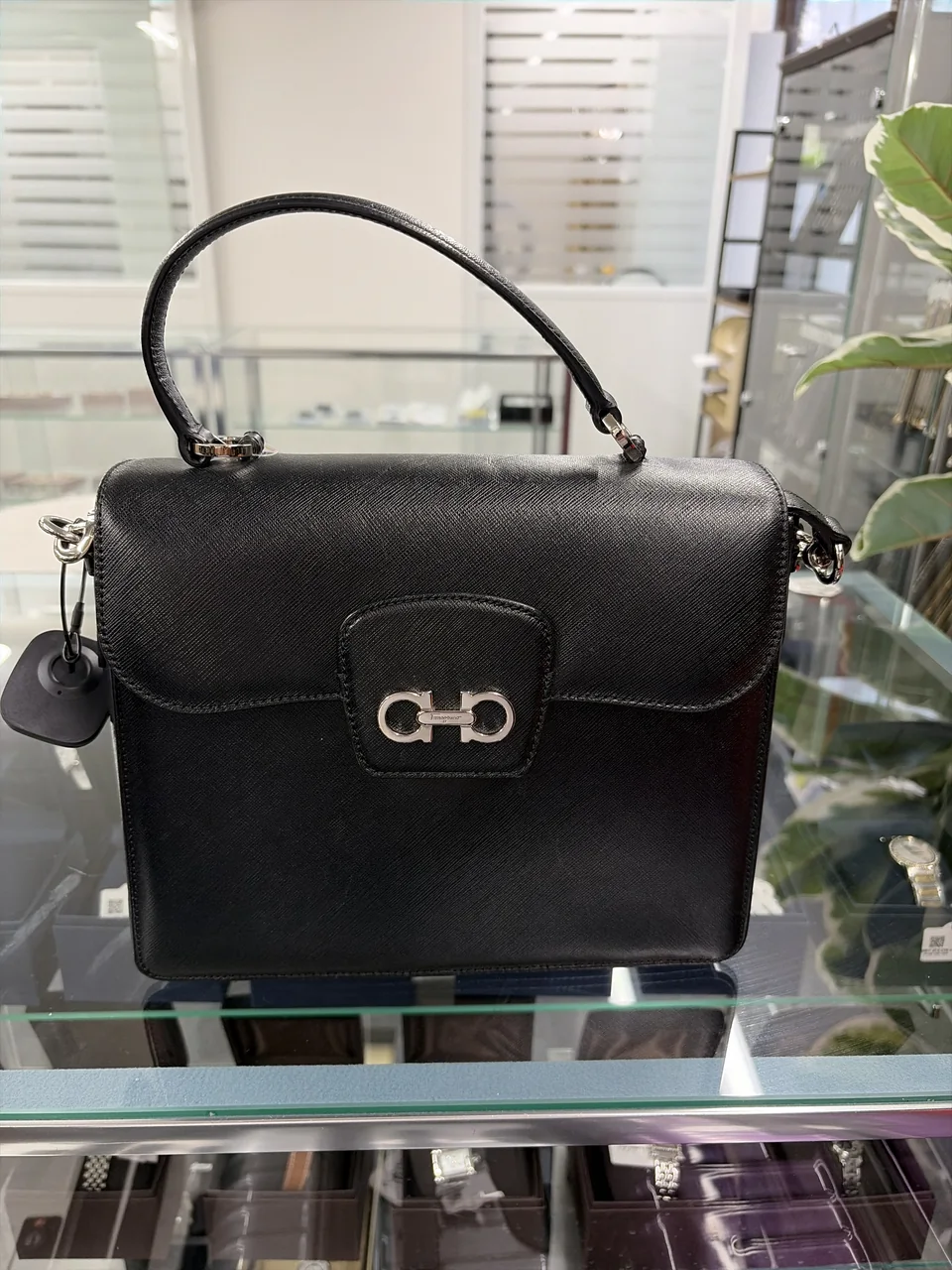 SALVATORE FERRAGAMO GANCINI TWO-WAY SHOULDER BAG