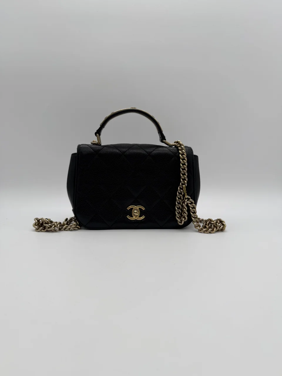 CHANEL TURN LOCK SHOULDER BAG