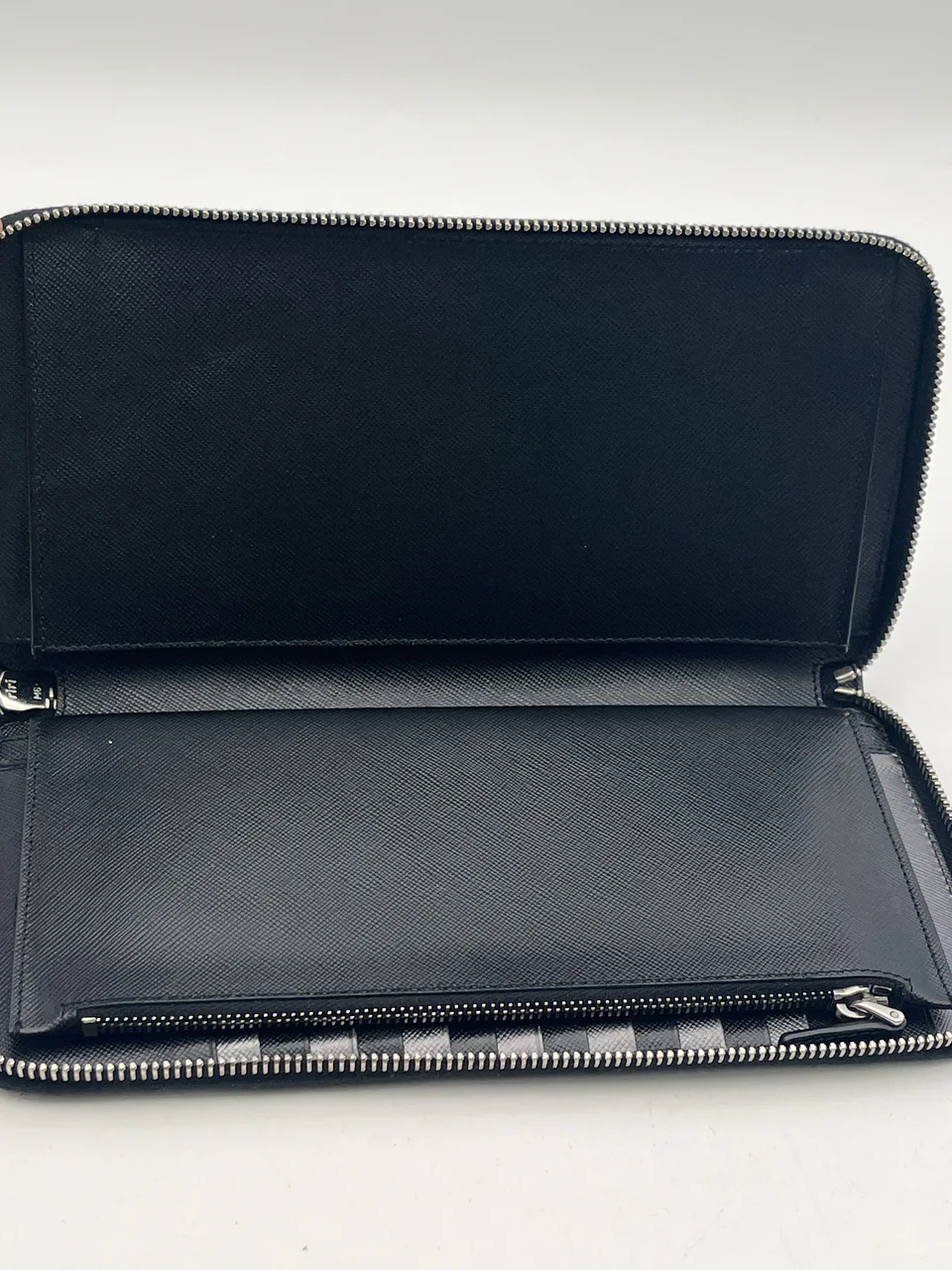 PRADA SAFFIANO LONG WALLET LARGE (BLACK) view 5