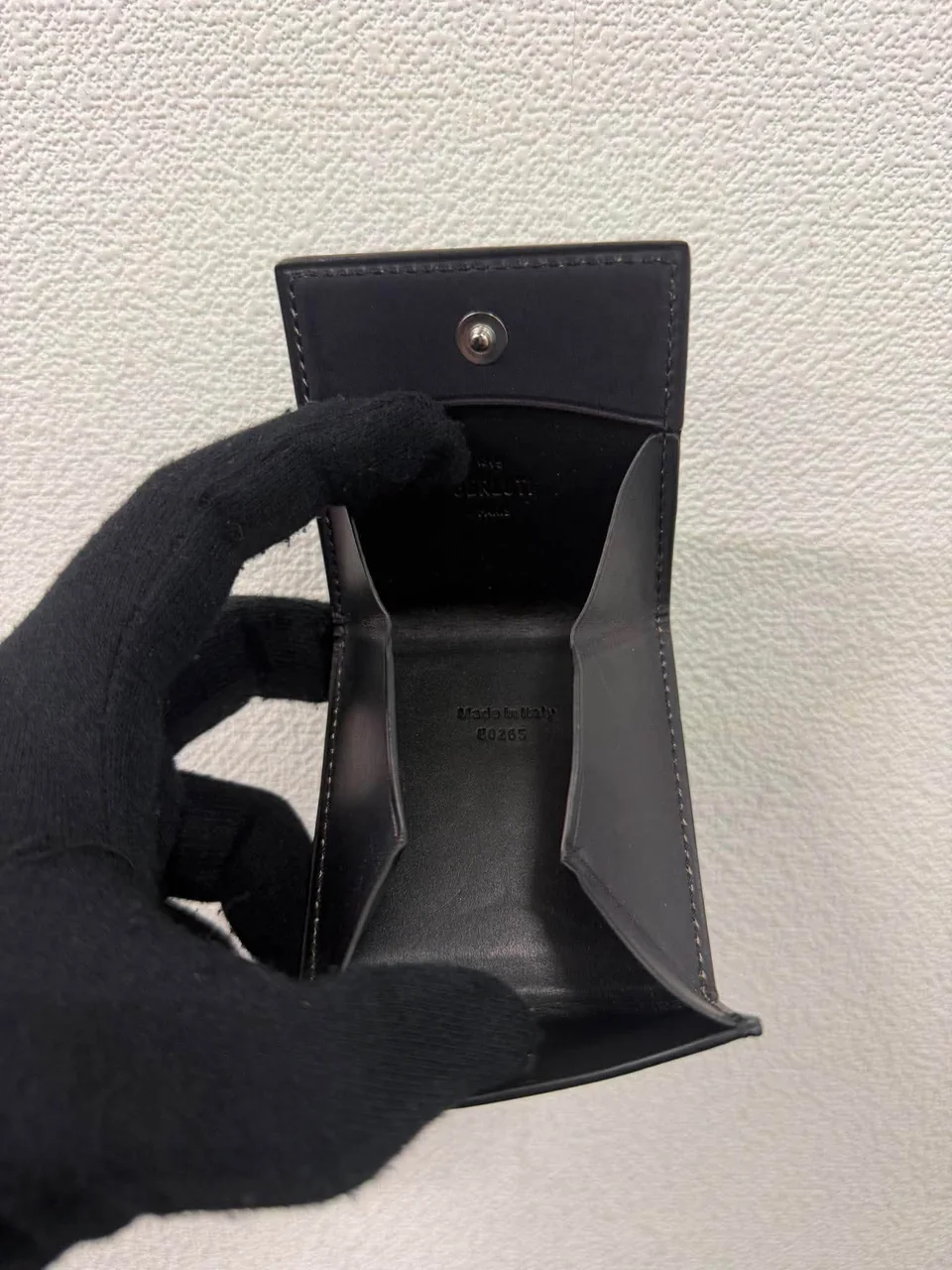 BERLUTI CALLIGRAPHY COIN CASE (BLACK) view 3
