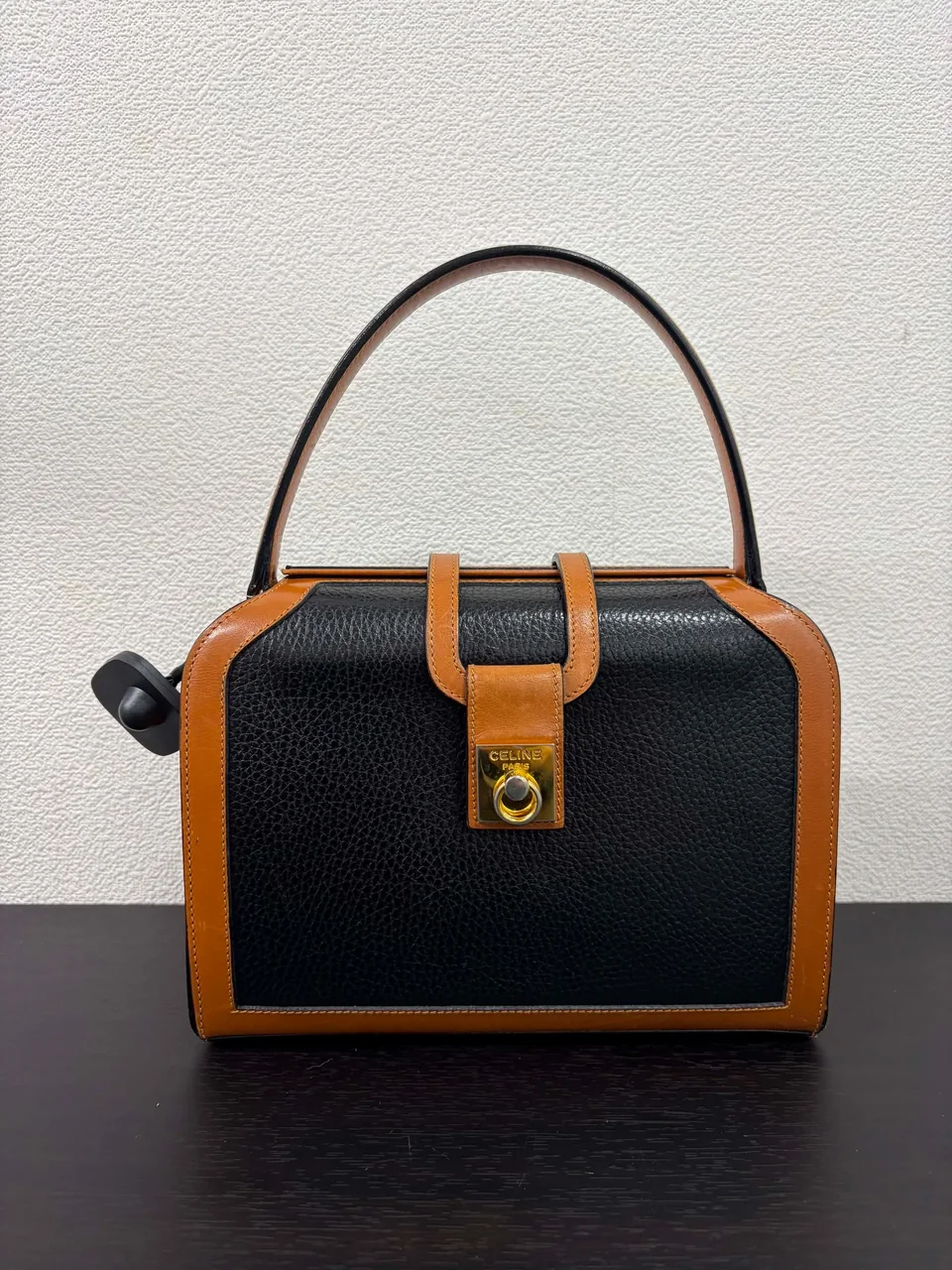 CELINE OLD CELINE HANDBAG (BLACK)