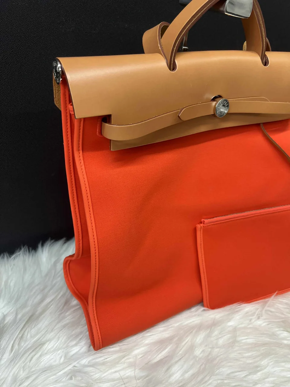 HERMES HERBAG ZIP MM (X STAMP) view 7