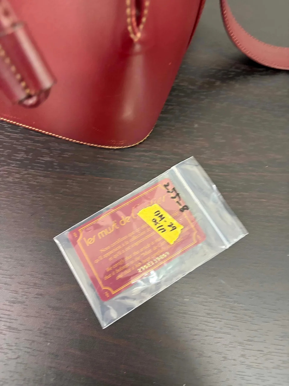CARTIER MAST LINE SHOULDER BAG (BORDEAUX) view 9