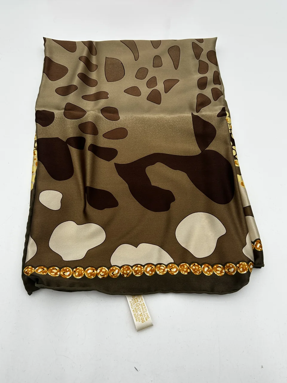 CARTIER SCARF (KHAKI/YELLOW) hover