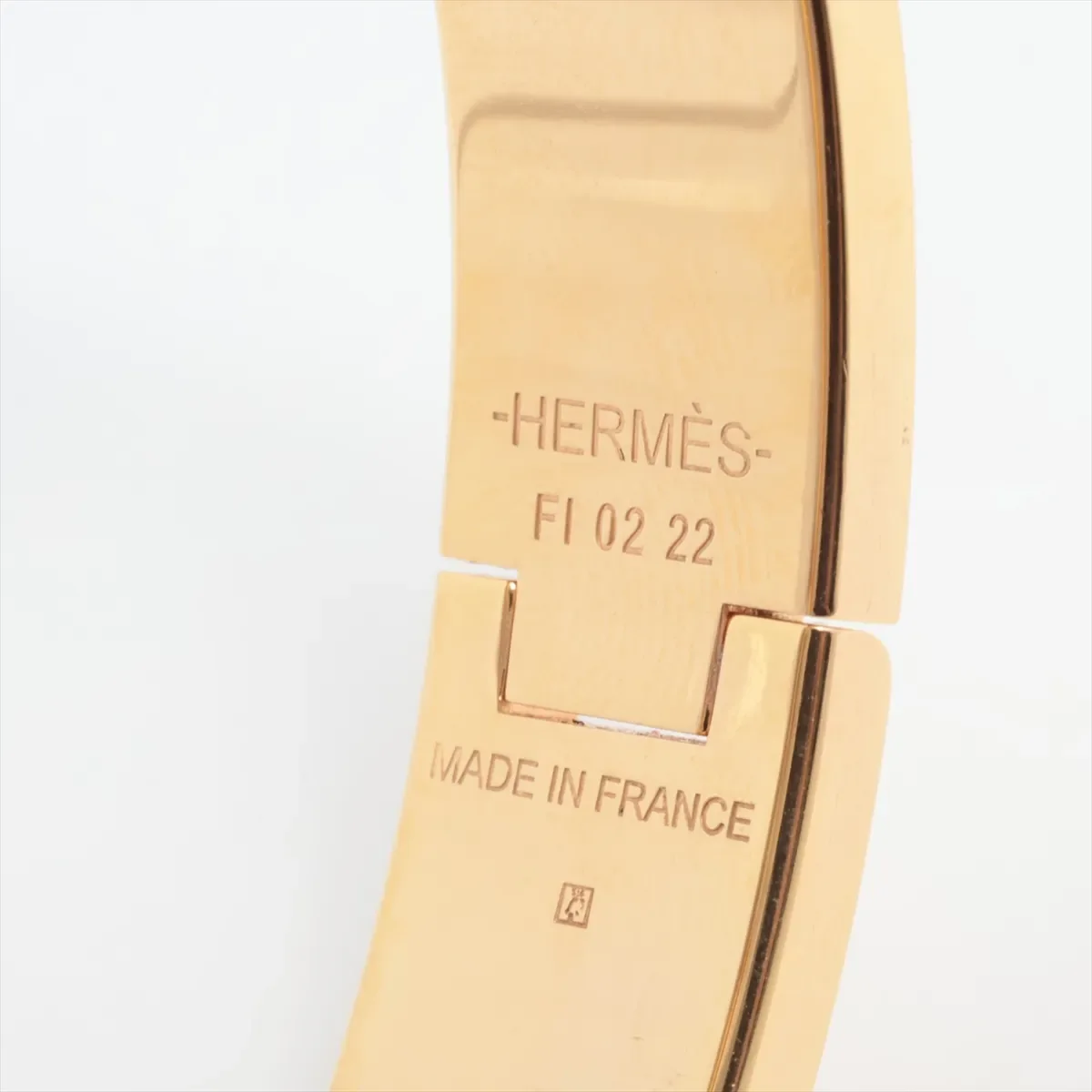 HERMES CLIC H (WHITE/GOLD) view 6