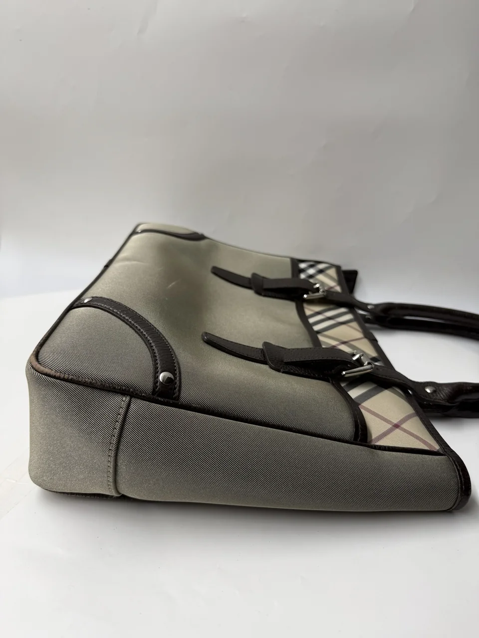 BURBERRY TOTE BAG (GRAY) view 12