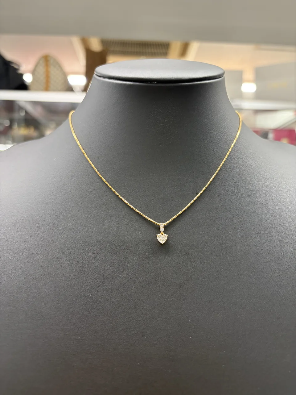 K18/750 DIAMOND NECKLACE 0.379CT 3.72G hover