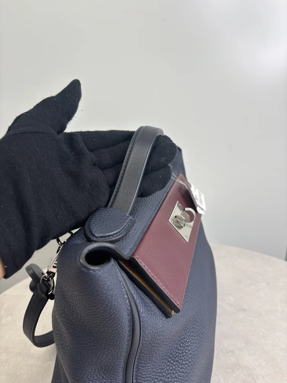 HERMES 24/24 (TOGO, BLUE NUIT/BORDEAUX/CRAFT/BLUE INDIGO. Y STAMP) view 3