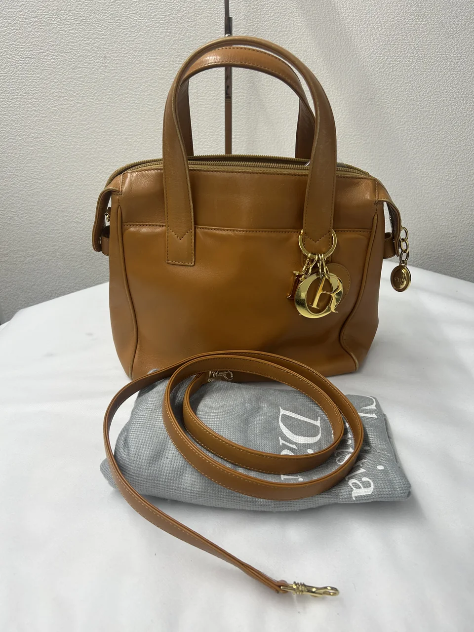DIOR TWO-WAY BAG (BROWN) view 11