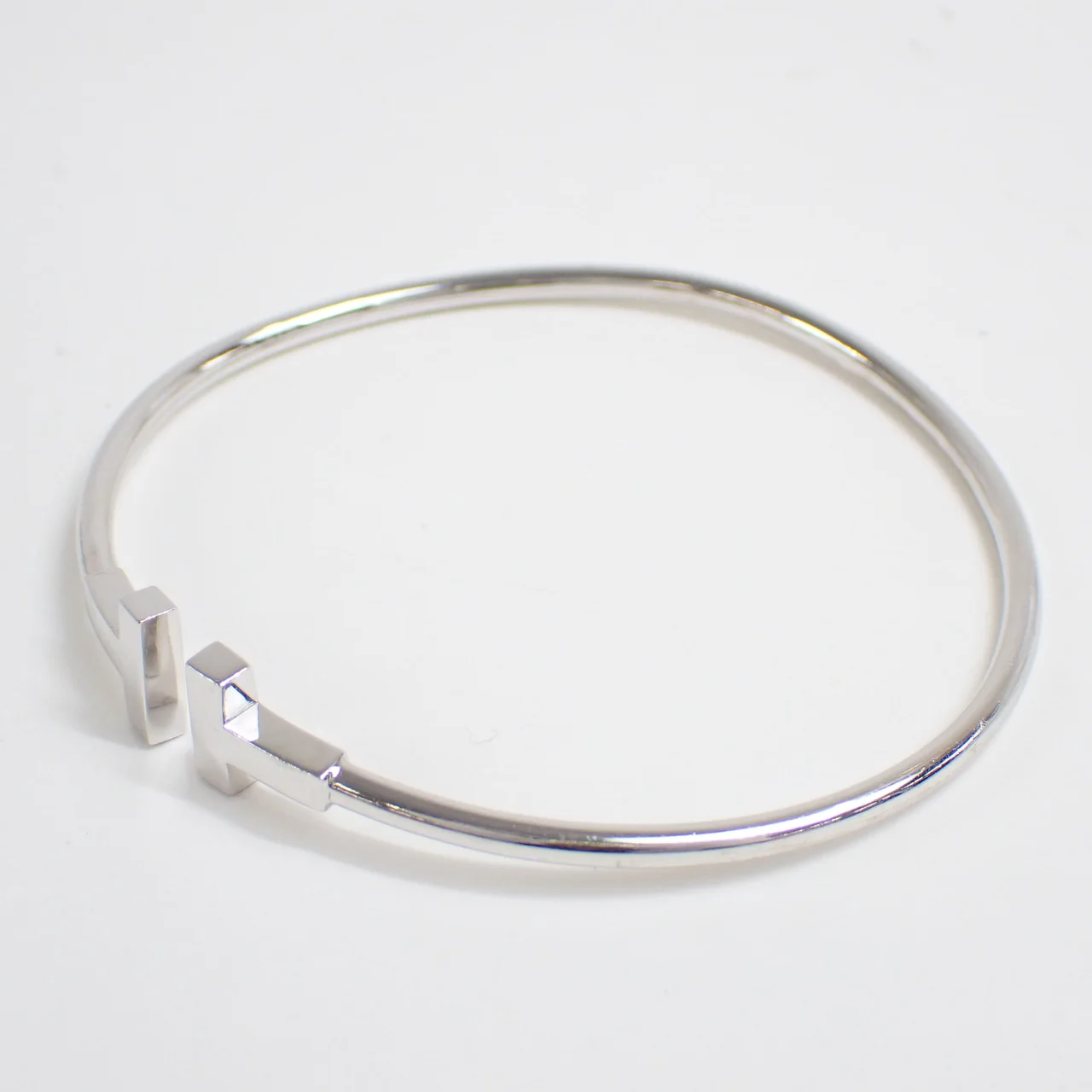 750WG TIFFANY&CO. T-WIRE BANGLE 9.0G view 6