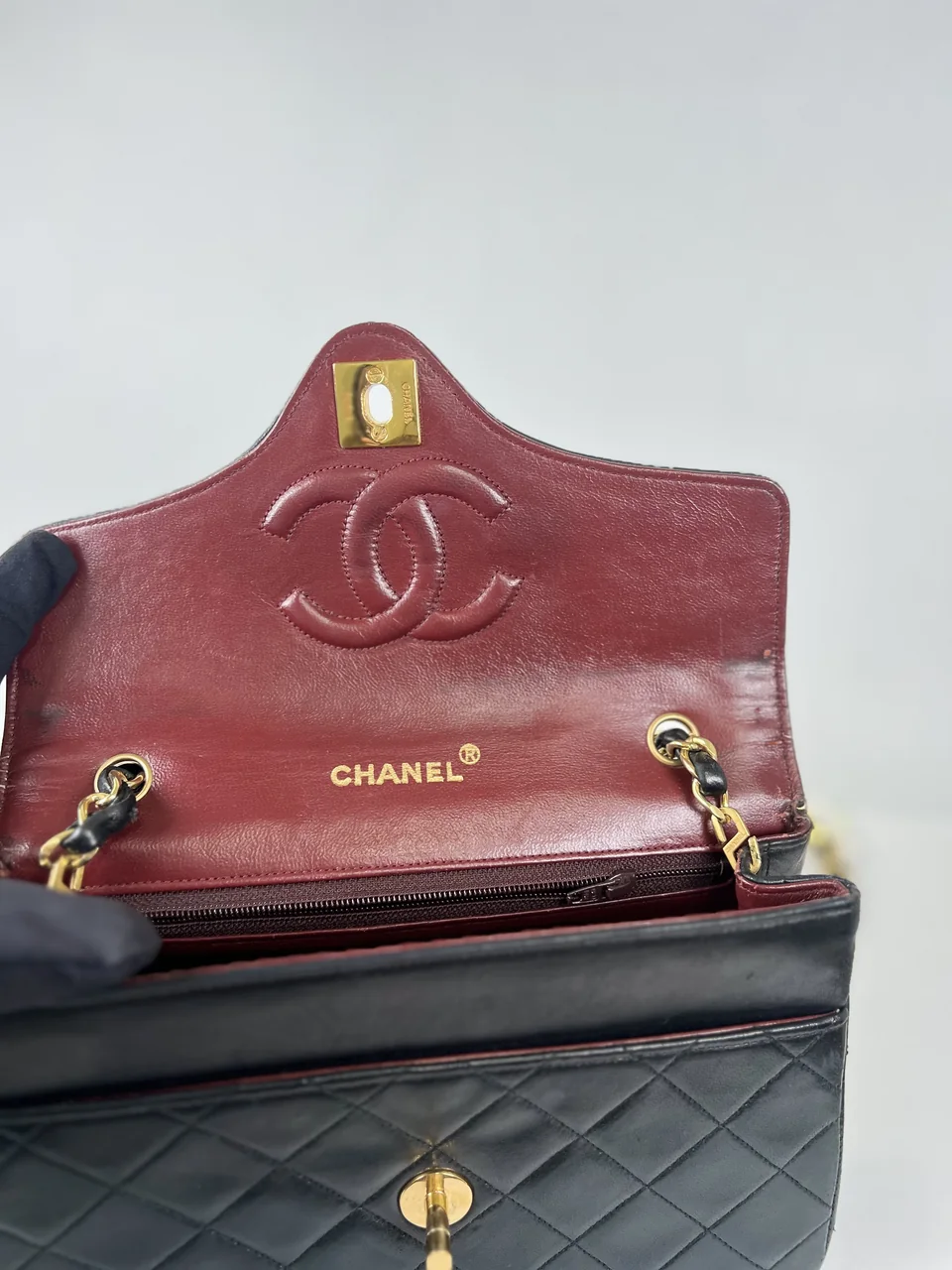 CHANEL LAMB SKIN MATELASSE CHAIN SHOULDER BAG view 20