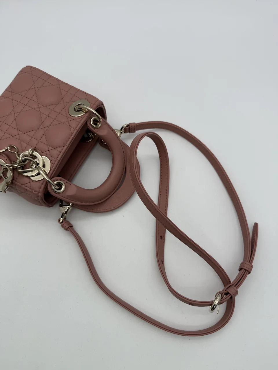 DIOR LADY DIOR MICRO (DUSTY CORAL PINK) view 8