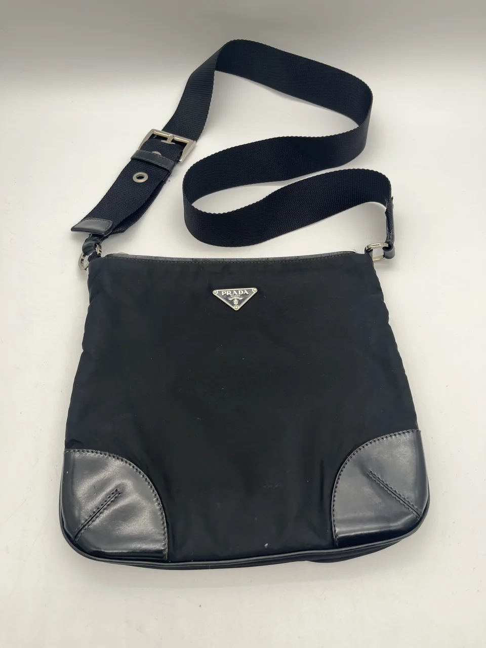 PRADA TESSUTO SHOULDER BAG (BLACK)